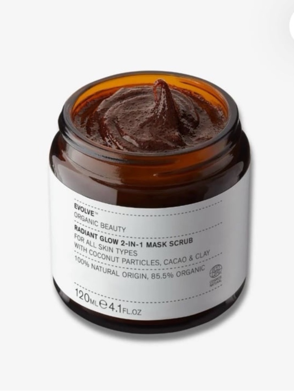 EVOLVE ORGANIC BEAUTY RADIANT GLOW 2 IN 1 MASK SCRUB (NEW) was $58